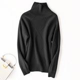 Wool 2026 Autumn And Winter New Women's Clothing Daisies High-Collar Loose Lazy Knitted Knitted Sweater
