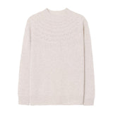 First-Line Ready-To-Wear Seamless Pure Wool 2026 Autumn And Winter New Women's Half-High Collar Hollow Short Bottom Knitted Sweater