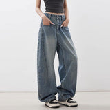 2025 Winter Trend With New Loose Curved Jeans With Thin Retro Trousers