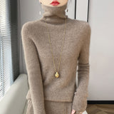 Wool Blended 2026 Autumn And Winter New Women's First-Line Ready-Up Pile High-Collar High-Collar To Keep Warm Knitted Bottom Sweater