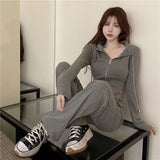 2025 New Women's Spring And Autumn Slimmed Sports Suit Casual Fashion Design Top Pants Two Sets