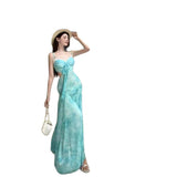 Seaside Beach Resort Wind Hanging Dress Women 2026 Summer Take Pictures Of The Back Sexy Dress