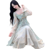 French Lotus Side Shoulder-Coat Dress Women's Summer 2025 New High-End Temperament Waist Fairy Dress