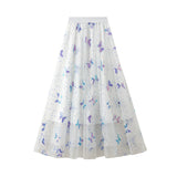 Liedan Butterfly Dress Half-Body Dress Spring New High-Waist A Skirt With A Long Net Yarn Fairy Skirt 2432