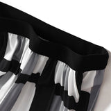 High-Level Geometric Pattern Organ Folded Skirt Woman's New High-Rise Thin And Medium-Long A-Word 100-Fold Skirt 2125