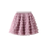 Cake Skirt Skirt Layer Wood Ear Half Skirt Girl Summer Dress Sweet Cute With A Word High Waist D2305