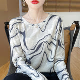 Lyselle Tians 2026 Spring And Summer Ms. Tie-Dye Short Leisure Collar Long-Sleeved Bottoming Shirt Try To Catch Up Jacket
