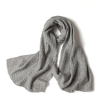 Cashmere 2026 Autumn And Winter New Women's High-End Neck Warm Knitting Heavy Thick Solid Color Splined Plus Long Scarves
