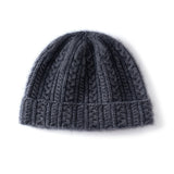 Cashmere Autumn And Winter New Twisting Flower Wool Cap Warm Ears Knitted Cold Hat