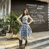 2026 Summer Spice Girls Holiday Dresses Women's Fashion Design Stundress Irregular Suspension Dress