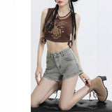 Spice Girls Cowboy Shorts Women's Summer 2025 Trend With A New Small Tall Waist A-Word Ultra-Short Hot Pants