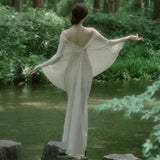 New Chinese-Style Cold-Infense Buddha-Like Zen Dress Women's New Relaxation Feeling National Style Temperament Improvement Hanfu Morning Robe