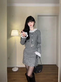 Rich Family Gold Famous Lady Wearing A Small Scented Short Coat With A Half Skirt Short Skirt Spring Two Sets Of Women