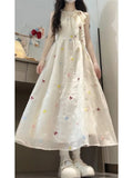 Sweet Wind Bow Tie With Hanging Neck Sling Dress Female Students Summer Super Fairy Waist Thin Fairy Dress