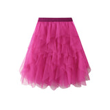 Half-Dress Summer Short Skirt Fairy Net Dress Pony Skirt Girl Short Skirt 1682