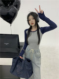 Autumn Niche Long-Sleeved Round Collar With T-Shirt Slimming Shirt Full Of Thin Chic Top Tide