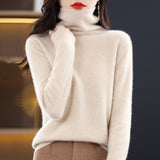 Line Ready-Upwear 100% Pure Wool 2026 Autumn And Winter New Women's Pile Warm Bottom Shirt Short Knitted Sweater