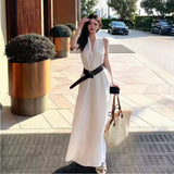 French Temperament Lightly Pure Wind Hanging Neck To Show Thin Dress Dress Women's Summer New A-Word Vest Dress