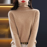 Line Ready-Upwear 100% Pure Wool 2026 Autumn And Winter New Women's Pile Warm Bottom Shirt Short Knitted Sweater