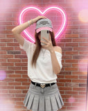 Korean Version Of Simple Retro Inclined Short-Sleeved T-Shirt Girl 2025 Summer Lazy Windy Shoulder Thin Pure Lust Blouse