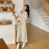 Large-Size Fat Mm240 Kg Ocean Gas Suit 2026 Autumn Reduction Age Cover Thin Wearing Waistwear Vest Skirt Two Sets
