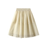 Screen Cloud Yarn Skirt Skirt Short Skirt Women Summer New Small A-Shaped Skirt Dress Skirt Skirt 0235