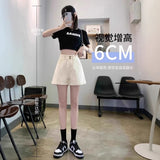 Black Denim Shorts Women 2025 New Summer Thin High-Rise Shade Small Shown Thin-Narrow Wide-Legged Hot Pants