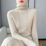 Wool Blended 2026 Autumn And Winter New Women's First-Line Ready-Up Pile High-Collar High-Collar To Keep Warm Knitted Bottom Sweater
