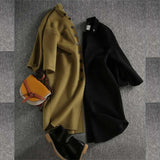 The New Temperament Of The Autumn And Winter 2025 Long Coat Women's Wool, The Thin Shirt Of The Women's Coat