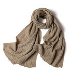 Cashmere 2026 Autumn And Winter New Women's High-End Neck Warm Knitting Heavy Thick Solid Color Splined Plus Long Scarves