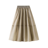 Spring New Sic Skirt Tulle Design Splicing Large Swing Skirt 0236