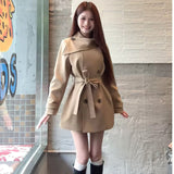 Thousand Gold Women Main Wind Double Row Buckle Wind Jacket Women In The Long 2026 Autumn And Winter New Tying Belt Waist Coat High Sense