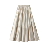 Wick Velvet Brown Dress A-Word Skirt Women Autumn And Winter Show Thin Long Skirt Long Skirt 2112