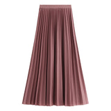 Autumn And Winter New Women Korean Version Of The Long-Term Retro Fashion Half-Dressed Skirt 8837