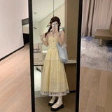 Dopamine Candy Sweet Sweet Sweet Sweet Lace Dress Girl + Summer Sunscreen Shawl Cardigan Two Sets