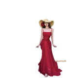 French Retro Holiday Windy Red Sling Dress Femininity Summer Temperament High-End Feeling Thin A-Character Dress