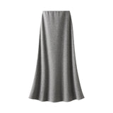 2025 Autumn And Winter New Glutinous Rice Skirt Half Dress Women Autumn And Winter High-Waist A Long Skirt Pendant Half Skirt Umbrella Skirt 9857