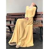 French Knitted Coat Dress Dress 2025 New Women's Early Autumn Design Temperament To Close The Waist
