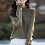 Fine-Woven Wool 2026 Autumn And Winter New Women's Short Loose Lace Lace Lace Hollow Bottom Jersey Sweater