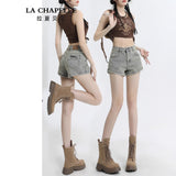 Spice Girls Cowboy Shorts Women's Summer 2025 Trend With A New Small Tall Waist A-Word Ultra-Short Hot Pants