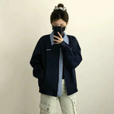 Super Good-Looking Check-Colored Jacket Women's Autumn And Winter 2026 New Retro Fake Two Splicing Loose Leisure Jacket Tide